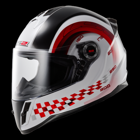 LS2 FF392 CHRONO JUNIOR Gloss White-Red  XS/S/M/L/XL/XXL, CENA: 110,00 EUR S DPH